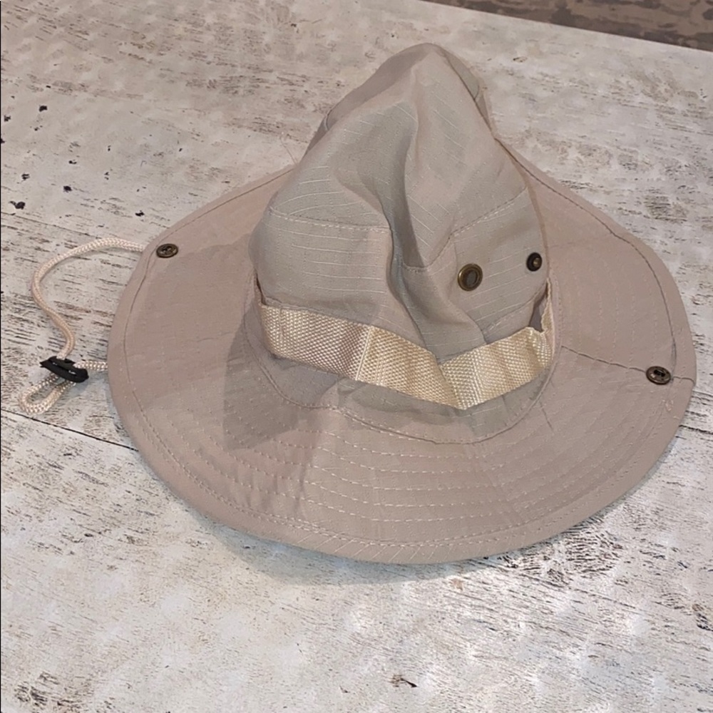 Khaki colored adult hat